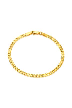 دستبند نقره طلائی زنانه 925 عیار nevamkuyumculuk - کد 844575534