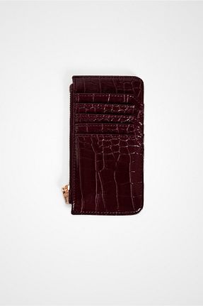 کیف پول زرشکی زنانه سایز متوسط Yuka Atelier - کد 844581349