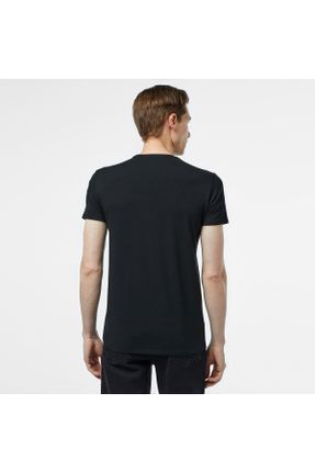 تی شرت مشکی مردانه رگولار یقه گرد کد 4590310
