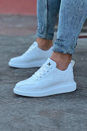 کفش اسنیکر سفید مردانه بند دار Rozero Shoes - کد 844614566