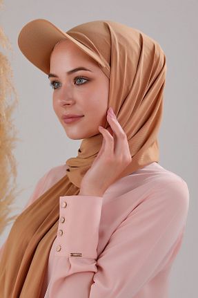 کلاه شنای حجاب قهوه ای زنانه Melodi Scarf - کد 844616131
