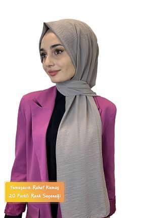 شال قهوه ای زنانه پنبه ای Eflatun - کد 824897148