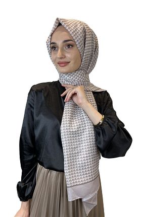 شال طوسی زنانه پنبه - پلی استر کد 829349600