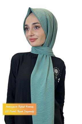 شال سبز زنانه پنبه ای Eflatun - کد 824889290