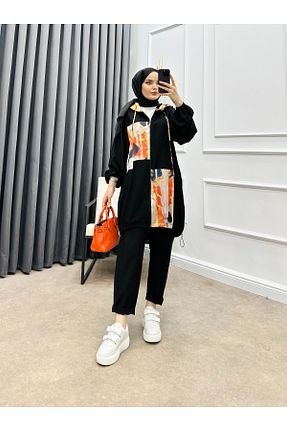 ست بالاتنه و پائین تنه حجاب مشکی زنانه رگولار bezenstore - کد 844662030