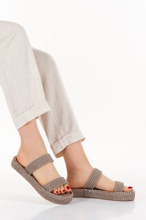 دمپائی قهوه ای زنانه حصیر SUENO SHOES - کد 823530192