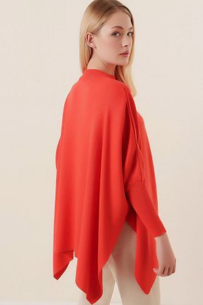 پلیور نارنجی زنانه ساده MissThetis - کد 409842535