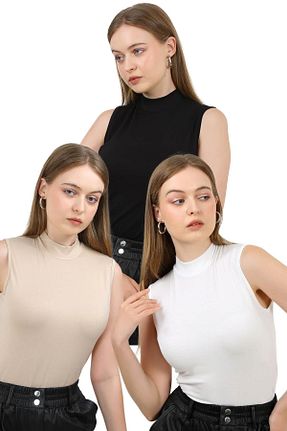 بادی مشکی زنانه یقه ماهیگیر JustMORE - کد 844728039