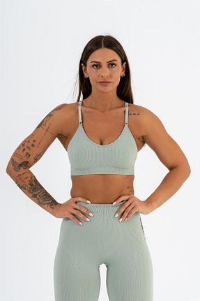 نیم تنه اسپرت سبز زنانه الاستین Gymwolves - کد 356772646