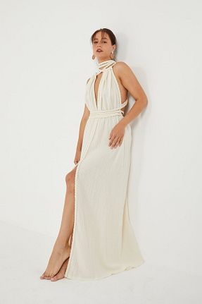 لباس بژ زنانه بافتنی Butik - کد 844743818