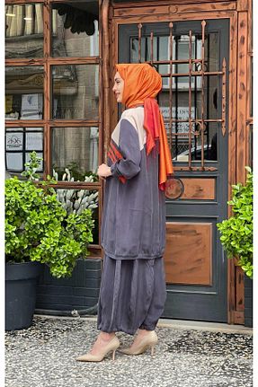 تونیک حجاب طوسی زنانه بافتنی MissWhence - کد 844761534