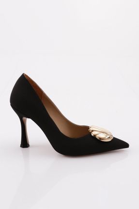 کفش پاشنه بلند کلاسیک مشکی زنانه چرم مصنوعی پاشنه نازک پاشنه متوسط ( 5 - 9 cm ) کد 691847482