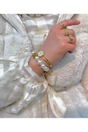 دستبند استیل (فولاد) طلائی زنانه استیل (فولاد) Şeyma ÖZŞAMLI - کد 810929592