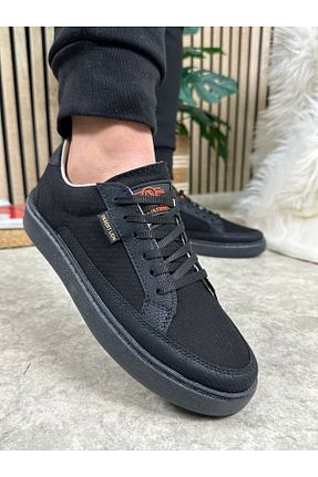 کفش اسنیکر مشکی مردانه بند دار İmerShoes - کد 829989828