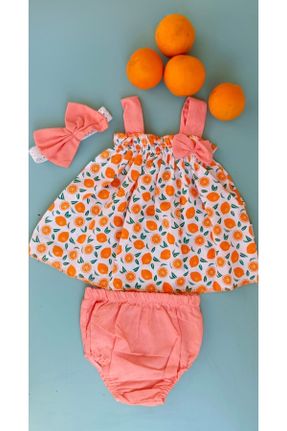 ست نوزادی نارنجی بچه گانه پنبه (نخی) کد 99370461