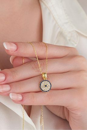 گردنبند نقره طلائی زنانه 925 عیار Tmt Silver - کد 844844173