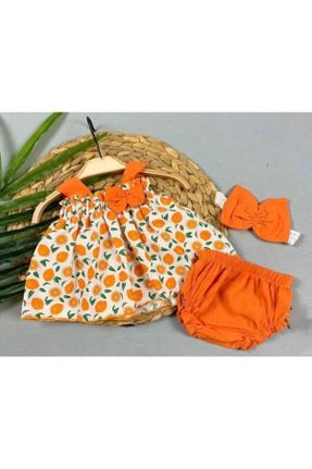 ست نوزادی نارنجی بچه گانه پنبه (نخی) کد 99370461