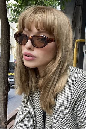عینک آفتابی قهوه ای زنانه UV400 REN accesories - کد 761969617