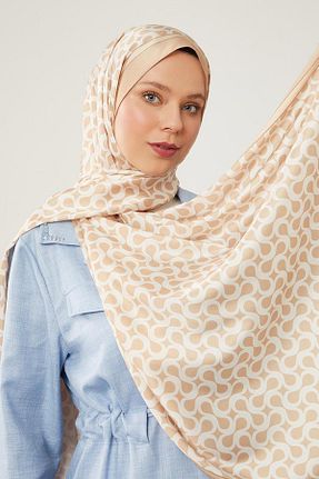 شال طلائی زنانه پنبه ای Levidor - کد 844849796