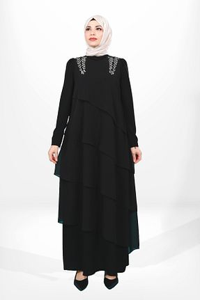 لباس حجاب مشکی زنانه رگولار Beyza - کد 844872282