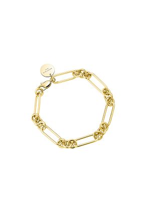 دستبند استیل (فولاد) طلائی زنانه استیل ضد زنگ Rosefield - کد 844863683