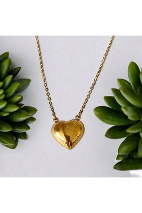 گردنبند استیل ( فولاد ) طلائی زنانه استیل (فولاد) lolajewelry - کد 840963022
