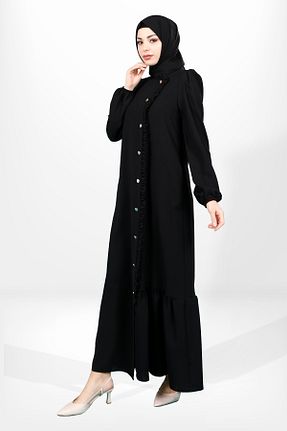 کلاه و ابایا مشکی زنانه پنبه پلی استر Beyza - کد 844908852