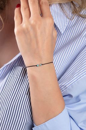 دستبند طلا مشکی زنانه 14 عیار Rupen Kraft - کد 66479347