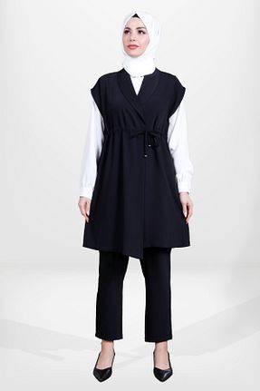 ست بالاتنه و پائین تنه حجاب مشکی زنانه رگولار SheFa - کد 844910390
