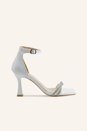 کفش مجلسی سفید زنانه پاشنه متوسط ( 5 - 9 cm ) پاشنه ساده کد 752864615