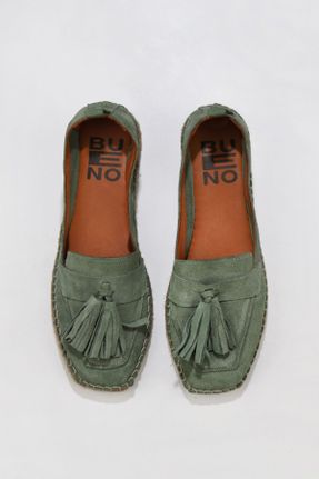 کفش کژوال سبز زنانه چرم طبیعی پاشنه کوتاه ( 4 - 1 cm ) پاشنه ساده کد 345861994