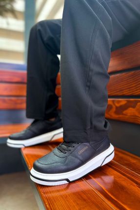 کفش کژوال مشکی مردانه چرم مصنوعی پاشنه کوتاه ( 4 - 1 cm ) پاشنه ضخیم کد 790949597