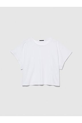 تیشرت سفید زنانه کراپ Sisley - کد 826162877