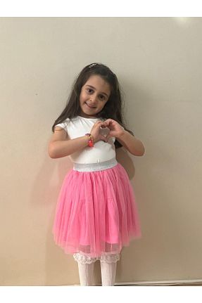 دامن صورتی بچه گانه پنبه ای Neon - کد 833053629