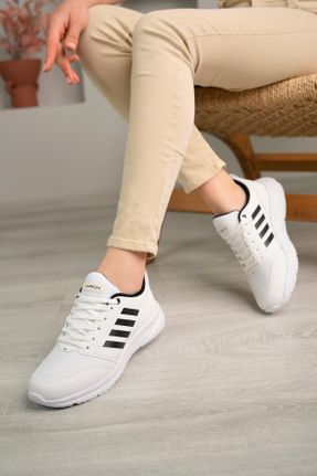 کفش پیاده روی سفید زنانه پارچه نساجی کد 813815916
