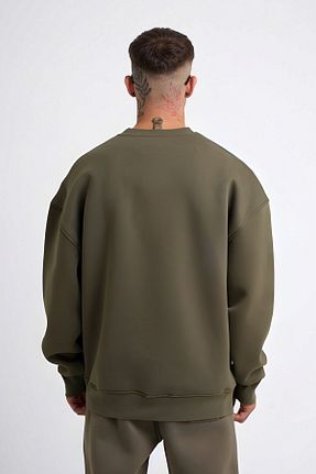 سوئیشرت خاکی مردانه ساده YAKAMEL - کد 808951914