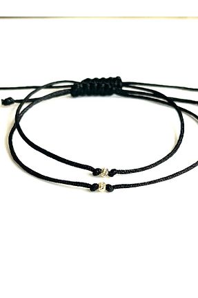 دستبند طلا مشکی زنانه 14 عیار Rupen Kraft - کد 683102583