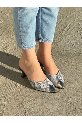 کفش مجلسی طوسی زنانه چرم مصنوعی moderno shoes - کد 842948922