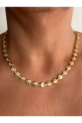 گردنبند جواهر طلائی زنانه روکش طلا کد 120927355