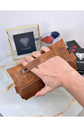کیف دستی سبز مردانه سایز متوسط Fil Deri - کد 845047223