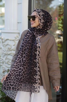 شال بژ زنانه شیفون Differenza - کد 65921787