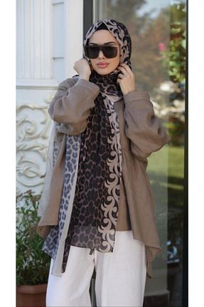 شال بژ زنانه شیفون Differenza - کد 65921787