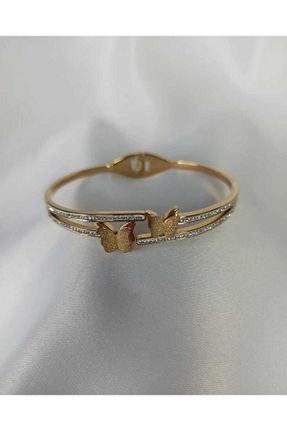 دستبند استیل (فولاد) طلائی زنانه استیل (فولاد) Humeraccessories - کد 844509840