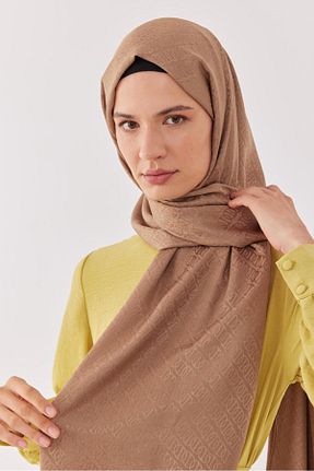 شال قهوه ای زنانه MİRSOY SCARF - کد 845133608