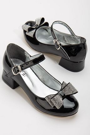 کفش مجلسی مشکی بچه گانه پاشنه ضخیم BDKButik - کد 807957185