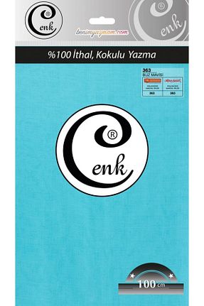 روسری آبی پلی استر Cenk - کد 808335691