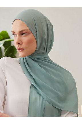 روسری سبز شیفون Femple Modest - کد 835917128