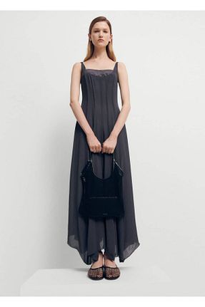 لباس طوسی زنانه بافت MANGO - کد 803468290