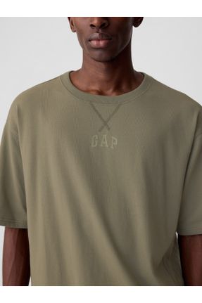 تی شرت خاکی مردانه رگولار کد 825570499