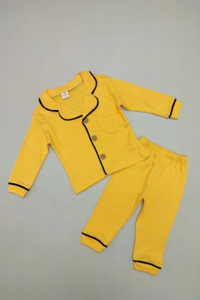 ست لباس راحتی زرد بچه گانه پنبه (نخی) کد 799062333